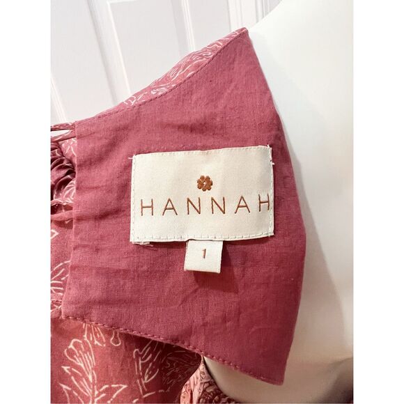 Hannah Artwear Pink Cutout Waist Backless Silk Rio Dress Rosie Rayne Size 1 4 - Picture 5 of 6